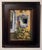 Garden Shadows captures a serene moment where light and shadow dance across a textured wall adorned with an ornate mirror....