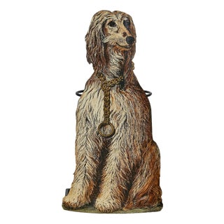 Victorian 19th Century English Cast Iron Dog Umbrella Stand – Entryway Accent For Sale