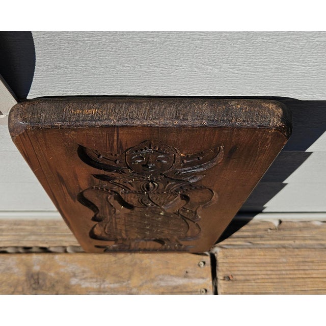 Early 20th Century Speculaasplank Mold - Antique Dutch Hand-Carved Cookie Mold for Gingerbread/Speculaas For Sale - Image 5 of 10