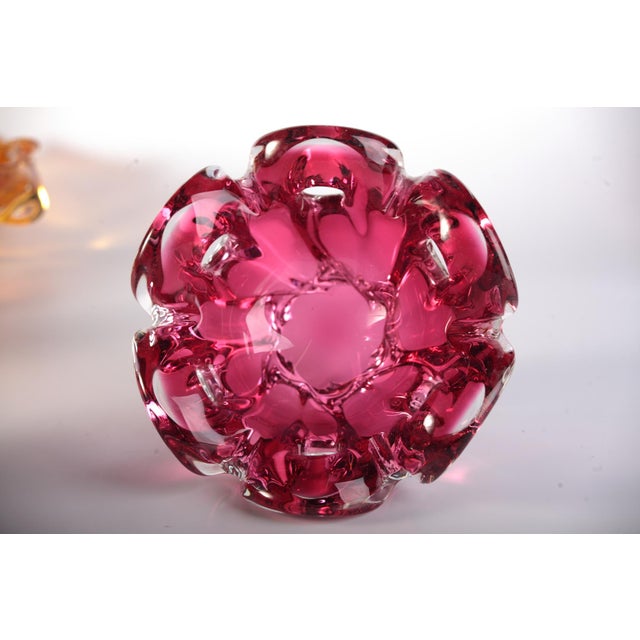 Blue Czech Glass Bowls, 1970s, Set of 6 For Sale - Image 8 of 16