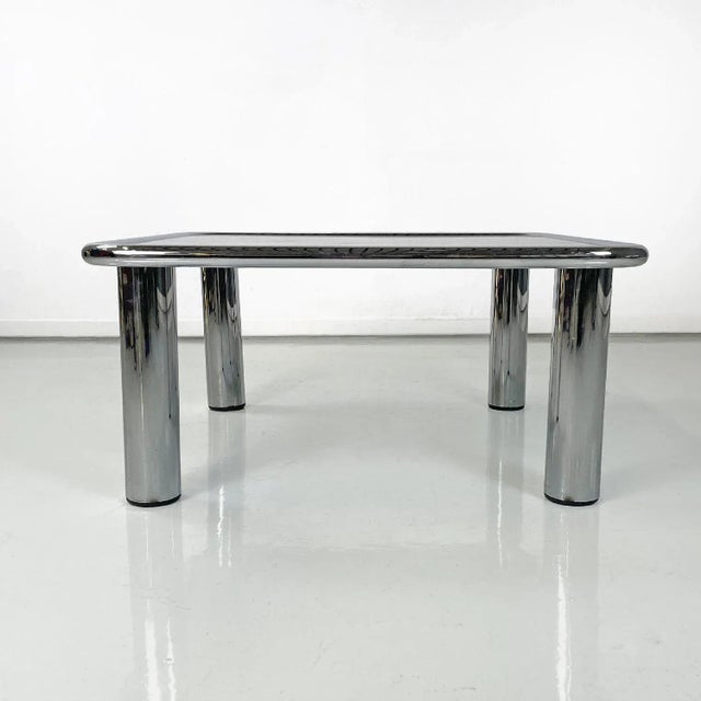 Cassina Italian Modern Sesann Coffee Table attributed to Gianfranco Frattini for Cassina, 1970s For Sale - Image 4 of 13