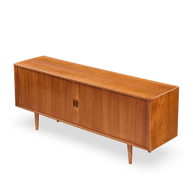 Arne Vodder for Sibast Model 37 Mid Century Danish Teak Tambour Door Sideboard Credenza For Sale - Image 11 of 11