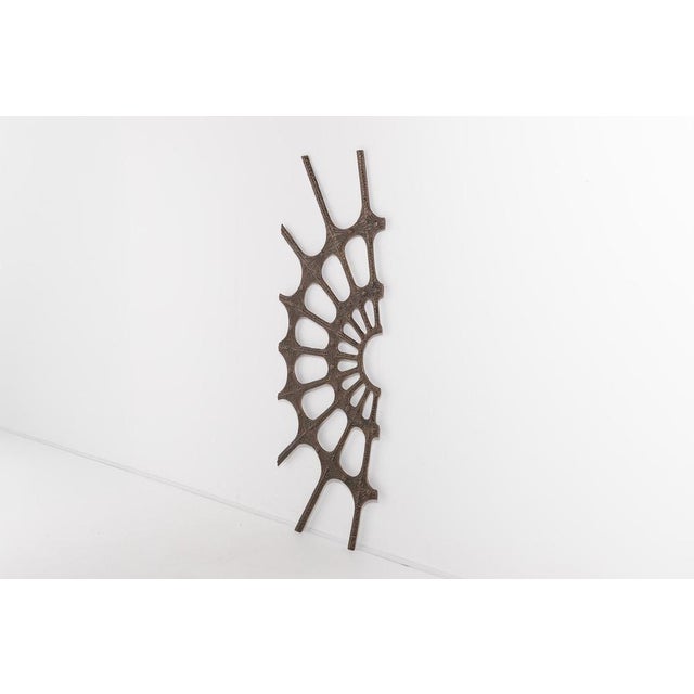 Brown Brutalist Art Sculpture, 1980s For Sale - Image 8 of 10