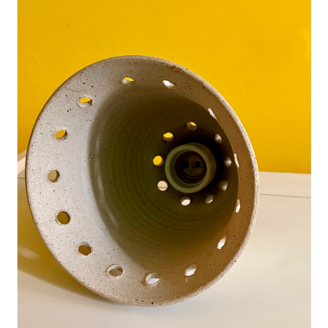 Danish Ceramic Pendant Lamp 1960s For Sale - Image 9 of 10