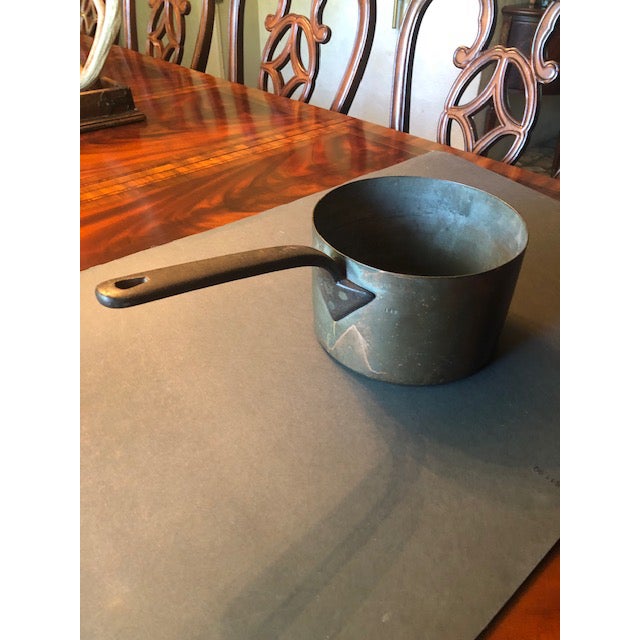 Antique Brown 142 3 Quart saucepan purchased in the south of France in 2011 at an open market. Has aged patina. Not used...