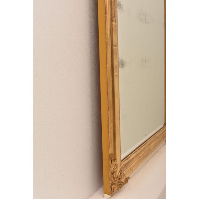 Antique Louis Philippe Gold Leaf Mirror, 1800s For Sale - Image 10 of 12