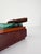 1970s Mid-Century Italian Green Cut Glass and Leather Ashtray in the style of Fontana Arte, 1970s For Sale - Image 5 of 16