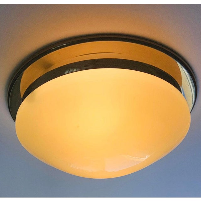Mid-Century Bauhaus Flush Mount, Germany, 1970s For Sale - Image 6 of 15