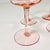 Pink Mid 20th Century Art Deco Hollywood Regency Boho Chic Pink Crystal Champagne Coupes - Set of 4 For Sale - Image 8 of 9