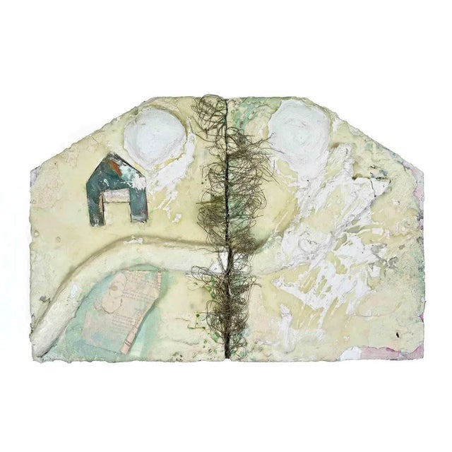 1990s Rebecca Miller, Composition, Mixed Media, 1990s For Sale - Image 5 of 5