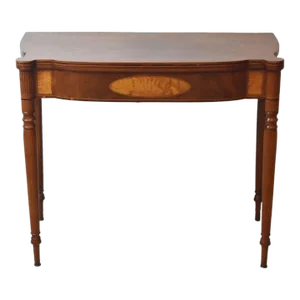 Antique American Federal Inlaid Sheraton Game Table Circa Early 1800s