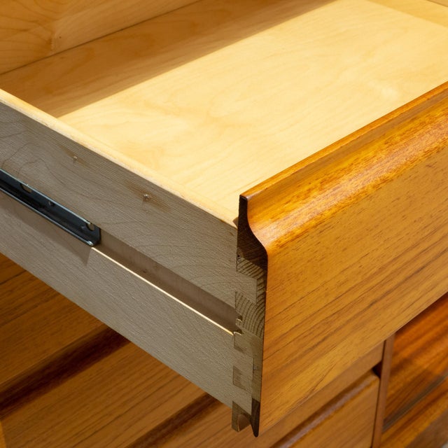 Mid-Century Teak Gentlemen's Dresser With Tambour Door by Berhard Pedersen & Son, Denmark c.1960 For Sale - Image 10 of 14