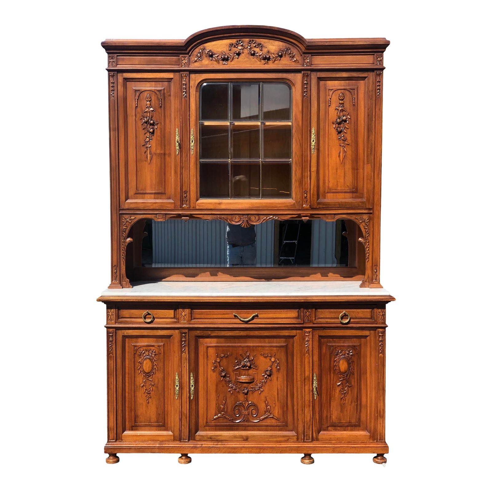 Vintage Carved French Hutch Chairish