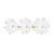 Traditional Mitzi Twiggy Flower 3-Light Vanity Sconce, Aged Brass/Textured White Combo For Sale - Image 3 of 3