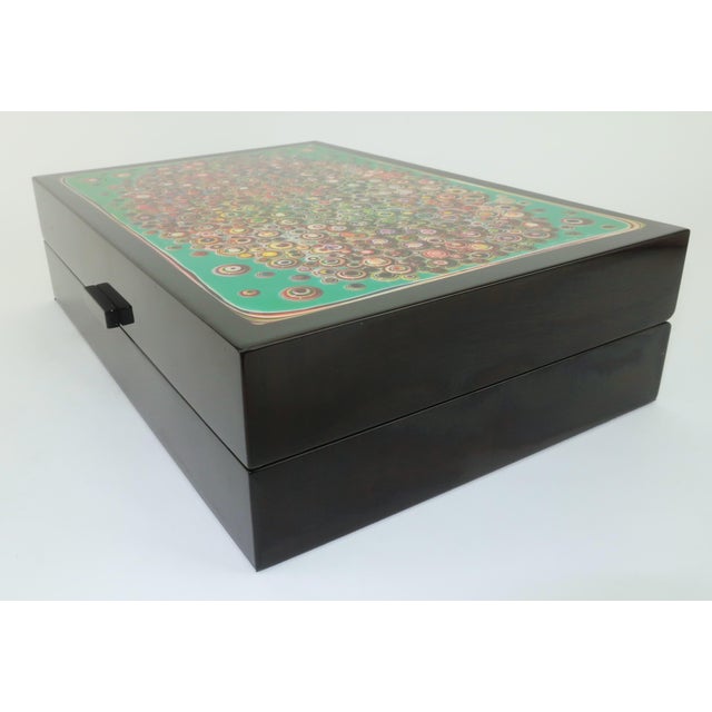 2010s Markus Linnenbrink Lacquered Wood Op Art Postmodern Style Artist Box, 2013 For Sale - Image 5 of 13