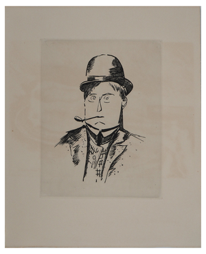 Maurice De Vlaminck, Self-Portrait, 1908, Original Engraving