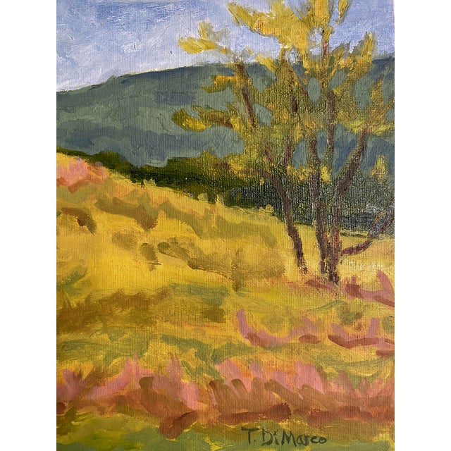 Contemporary Contemporary Landscape Oil Painting, "Barn at Ft Lewis" by Teresa DiMarco For Sale - Image 3 of 3