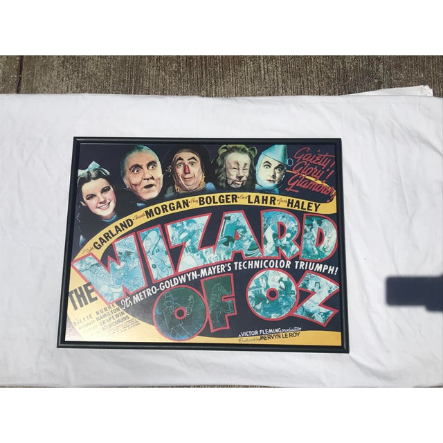 Black The Wizard of Oz (Mgm, 1939) Lobby Card Reproduction Framed Poster For Sale - Image 8 of 11
