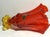 1990s Vintage MCM Fenton Glass Handkerchief Amberina Red Vase For Sale - Image 5 of 6