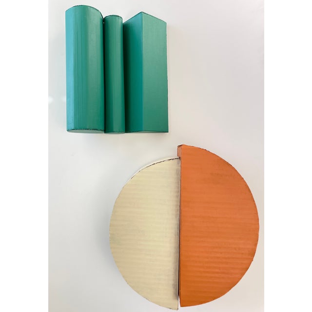 Cardboard Sculpture in Green For Sale In Phoenix - Image 6 of 11