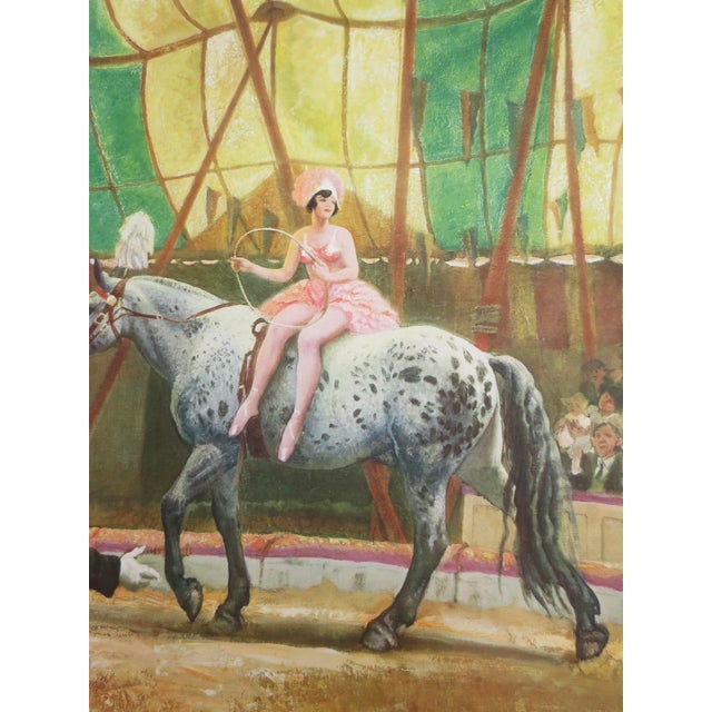 Avocado Dame Laura Knight Circus Lithograph 1936 For Sale - Image 8 of 11