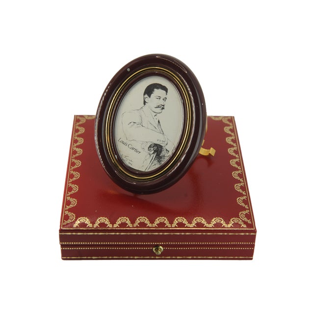 Metal Victorian Photo Frame with Red Box from Cartier, Set of 2 For Sale - Image 7 of 18