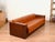 Brown Vintage Italian Wood and Cognac Leather Sofa, Italy, 1970s For Sale - Image 8 of 15