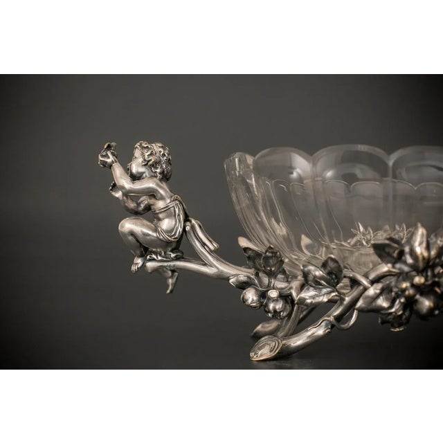 Antique Silver Plated Fruit Bowl For Sale - Image 3 of 9