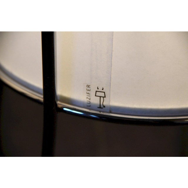 Lucifer, LZF. Floor lamp with 2 bulbs and dimmer. Provides a pleasant, cozy light. Dimmable. This piece has an attribution...