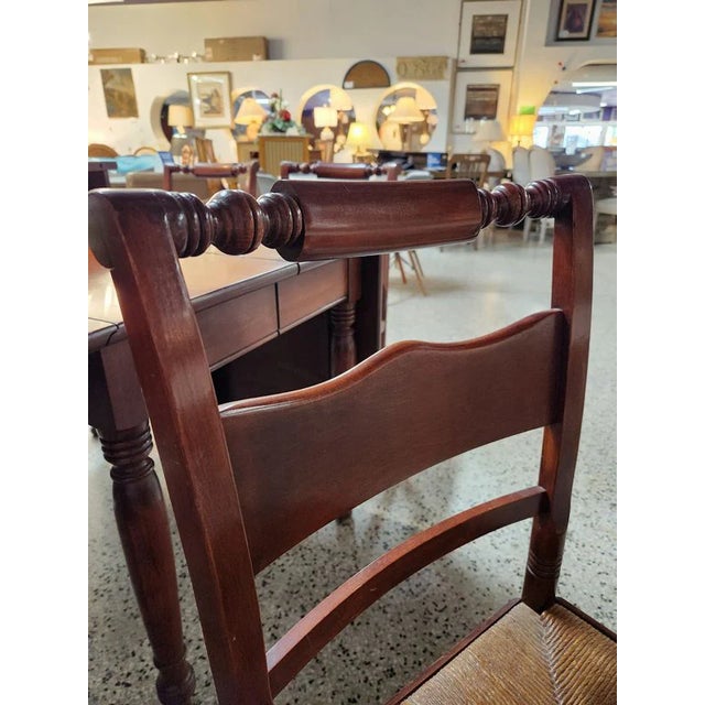 Late 20th Century Willett Wildwood Cherry Wood Dining Set For Sale - Image 11 of 15
