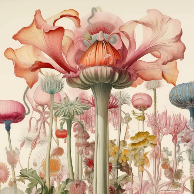 18' X 18' 'Flowers' Botanical Print, 'Hortus Floridus' Style For Sale - Image 4 of 6