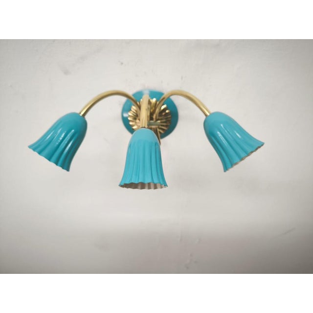 1940s Sputnik Wall Light from Tre Luci, 1940s For Sale - Image 5 of 11