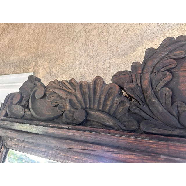 1970s 19The Enchanted Wooden Mirror For Sale - Image 5 of 7