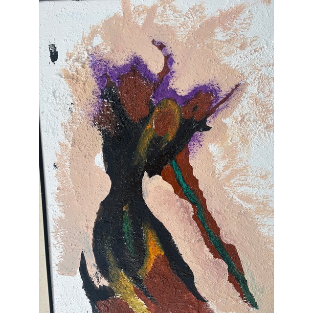 Brown Large Abstract Painting For Sale - Image 8 of 10