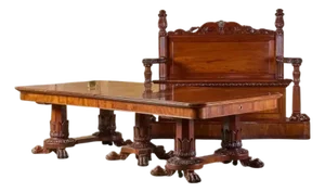 Fine English Mahogany Dining Table of the William IV Period