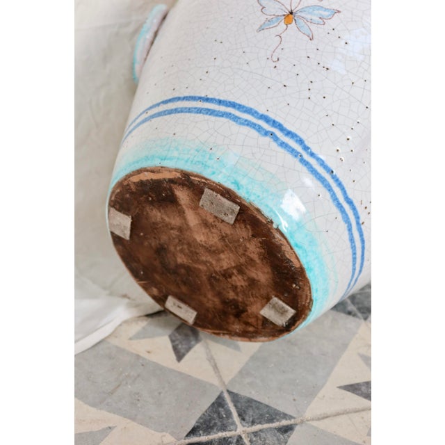 Large Glazed Ceramic Lemon Urn, 1990s For Sale - Image 9 of 11