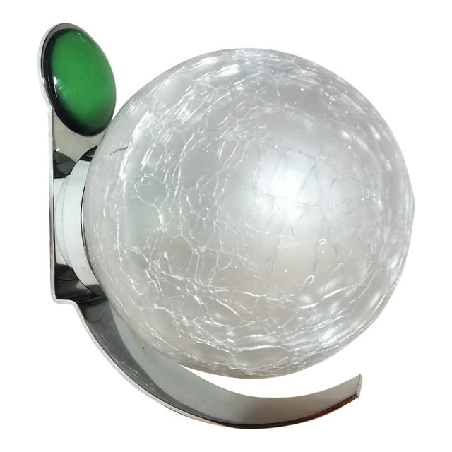 Tulip Murano Glass Sconces with Broken Effects, 1970s, Set of 2 For Sale