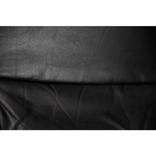 Vintage German Leather and Chrome Modular Sofa from Klöber, 1980s, Set of 4 For Sale - Image 9 of 18