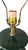 Mid-Century Modern Vintage Mid-Century Modern Frederick Cooper Dark Green Ceramic Table Lamp For Sale - Image 3 of 10