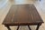 2000 - 2009 John-Richard 39" X 39" X 30"h Eur-03-0108 Leather Top Walnut Game Table (Mah Jongg) and 4 Red Palecek Bamboo Chippendale Style Dining Chairs For Sale - Image 5 of 10