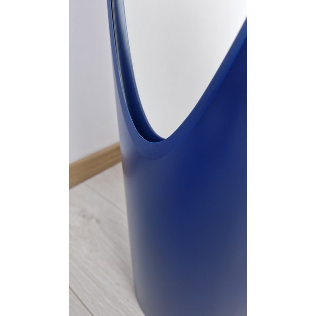 Glass Model Unghia Nail Lipstick Floor Mirror in Blue For Sale - Image 7 of 12