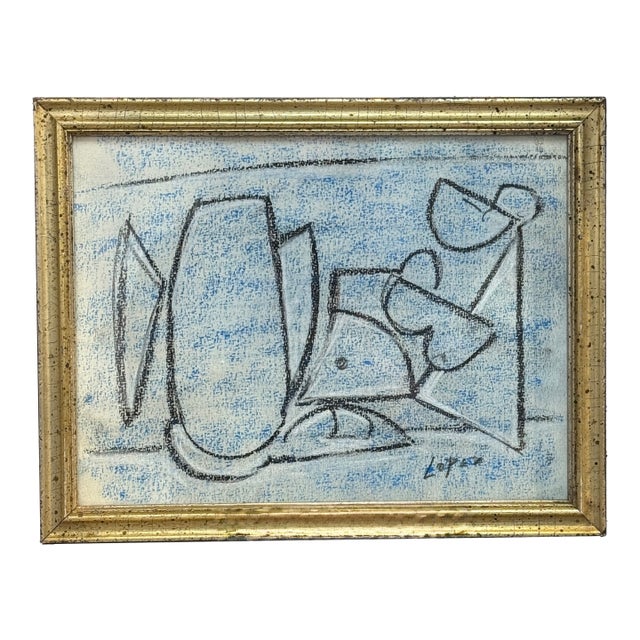 Lucia Lopez Cubist Figurative Study For Sale