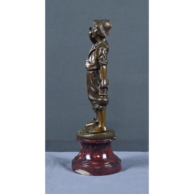 Dubois, The Little Water Carrier, Late 19th Century, Bronze For Sale - Image 14 of 16