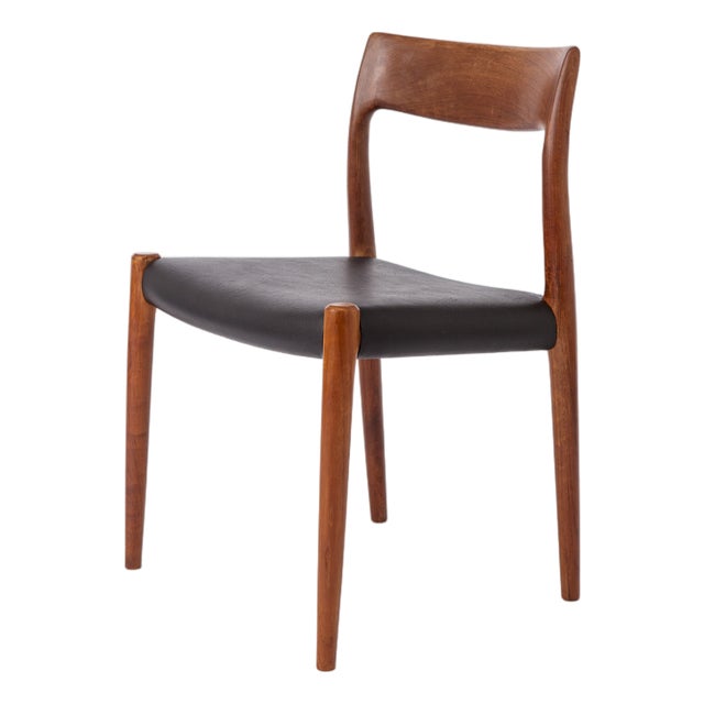 Vintage Danish Model 77 Chair in Teak by Niels Otto Møller for J.L. Møllers, 1970s For Sale