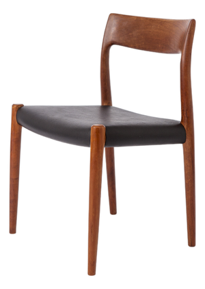 Vintage Danish Model 77 Chair in Teak by Niels Otto Møller for J.L. Møllers, 1970s