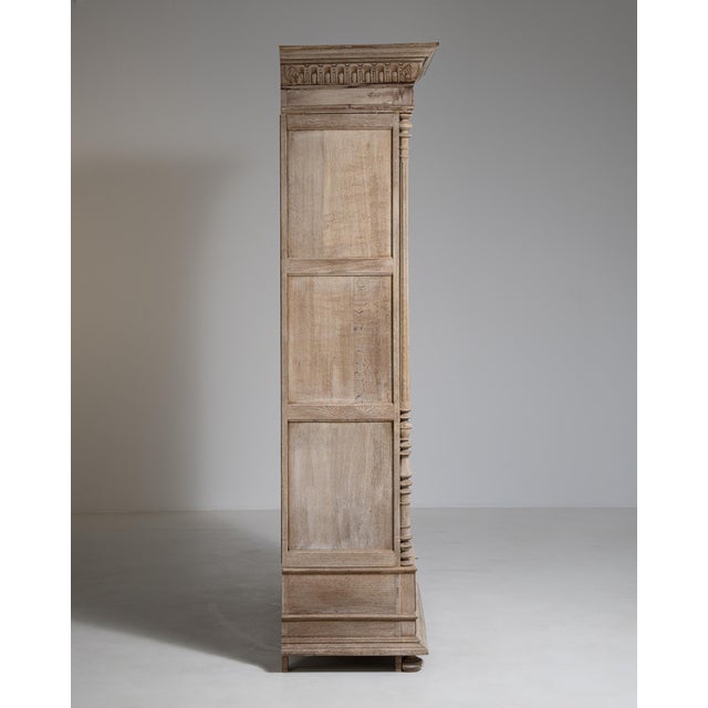Carved Oak Vitrine Late 19th Century France For Sale - Image 17 of 17