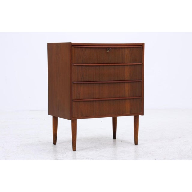 Mid-Century Teak Chest of 4 Drawers, 1960s For Sale - Image 14 of 14