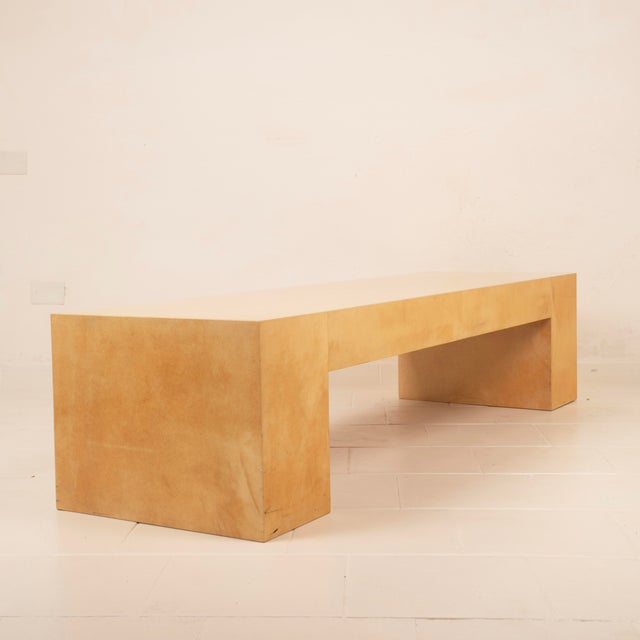 Mid-Century Parchment Custom Made Coffee Table from Tura Milano, 1970 For Sale - Image 15 of 18