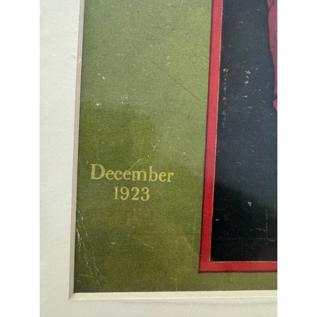 Original period front cover from the December 1923 issue of ASIA magazine, featuring a smiling elderly sage in flowing red...