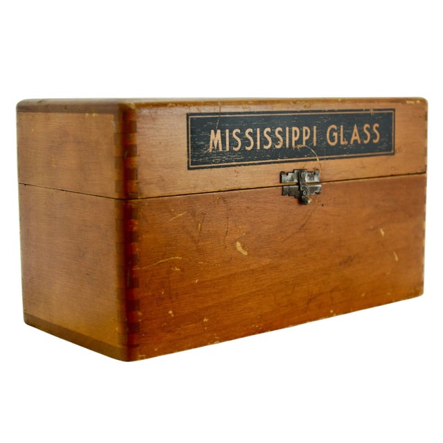 Rustic Advertising Dovetail Wood Box For Sale - Image 3 of 9